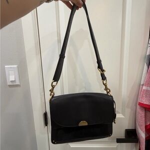 Coach Black and Gold Shoulder Bag
